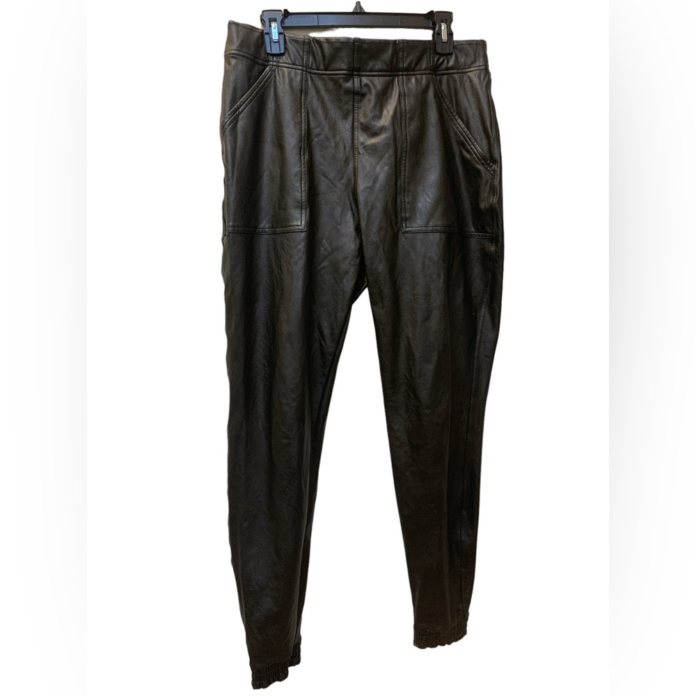 EUC, SPANX Faux Leather Joggers